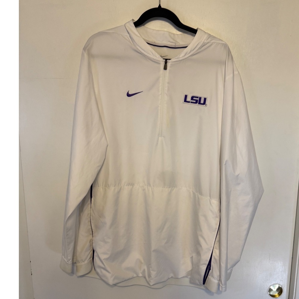 Nike LSU Tigers Storm-FIT Jacket – White/Purple – Men's XL – Excellent Condition